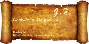 Gombás Hajnalka névjegykártya